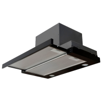 Hotă Tornado Solano 860 Black 60 cm, Recirculare, 860 m³/h