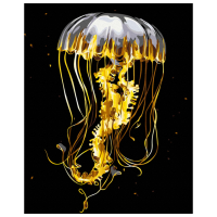 Pictură pe numere BrushMe Meduza BSB0001FC 50 x 40 cm, Pânză