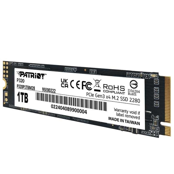 SSD Patriot P320 M.2 NVMe 1 ТБ Скорость чтения: 3000 МБ/с,
Скорость записи: 2200 МБ/с photo 2