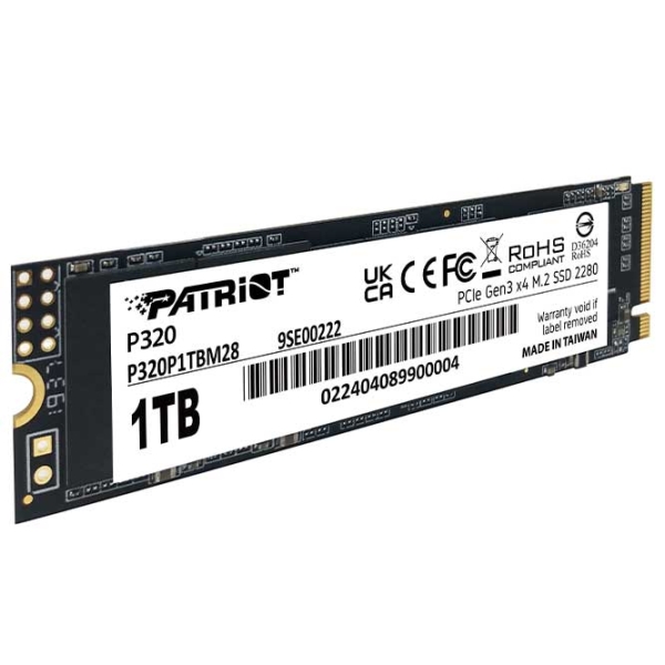 SSD Patriot P320 M.2 NVMe 1 ТБ Скорость чтения: 3000 МБ/с,
Скорость записи: 2200 МБ/с photo 4