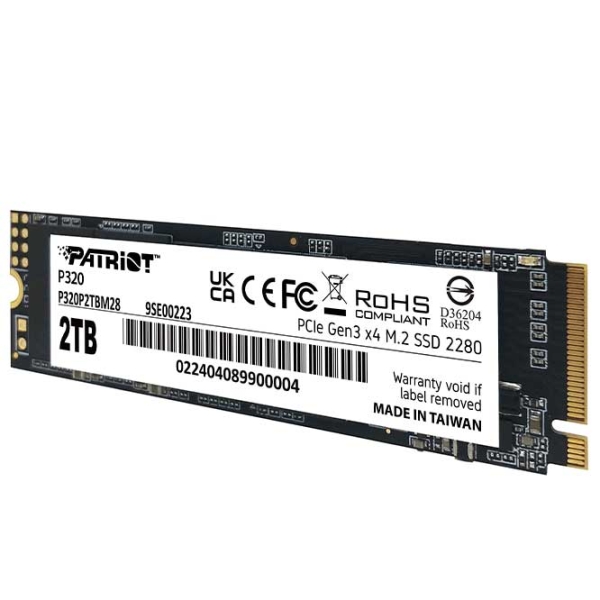 SSD Patriot P320 M.2 NVMe 2 ТБ Скорость чтения: 3000 МБ/с,
Скорость записи: 2200 МБ/с photo 2