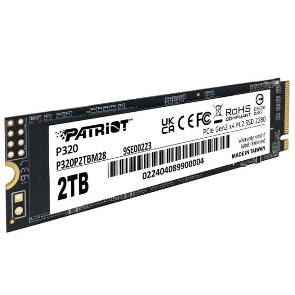 SSD Patriot P320 M.2 NVMe 2 ТБ Скорость чтения: 3000 МБ/с,
Скорость записи: 2200 МБ/с photo 4