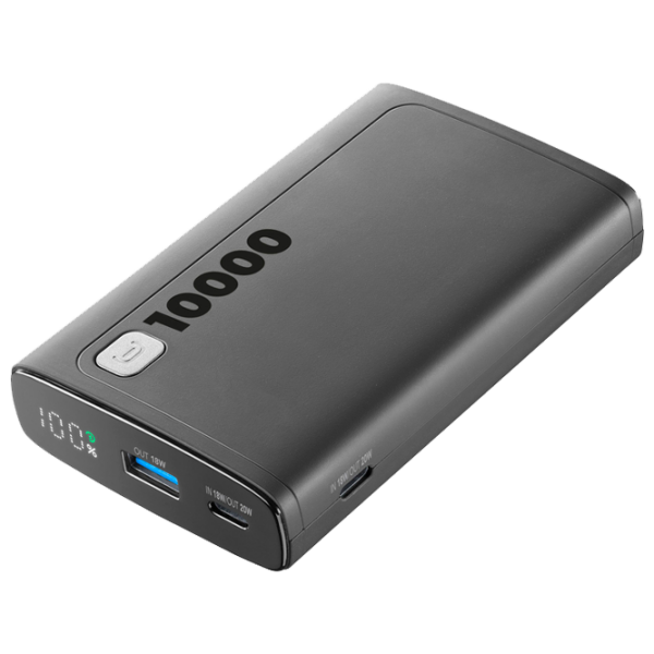 Power Bank 10000 mAh Cellularline PBDISPL01PD10000K (20 W) Black  photo 1