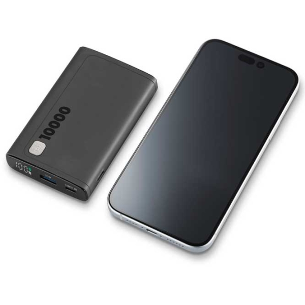 Power Bank 10000 mAh Cellularline PBDISPL01PD10000K (20 W) Black  photo 3