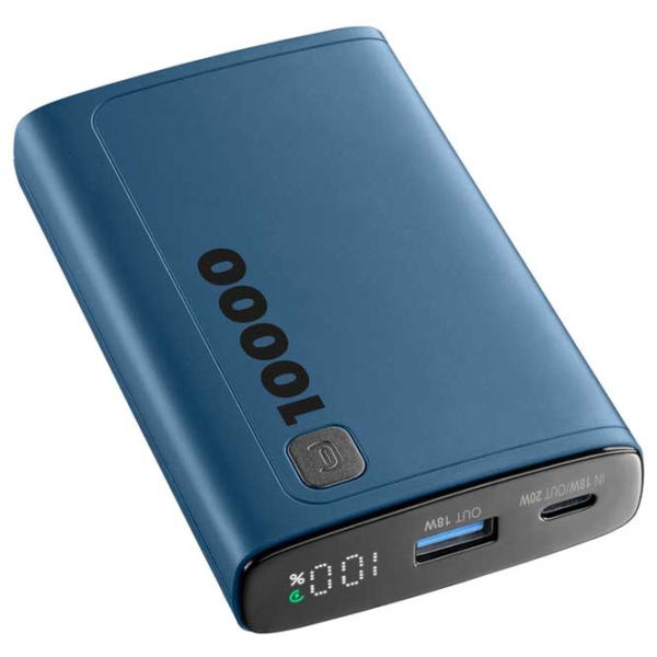 Power Bank 10000 мАч Cellularline PBDISPL01PD10000B (20 Вт) Синий  photo 3