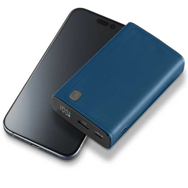 Power Bank 20000 mAh Cellularline PBDISPL01PD20000B (20 W) Blue  photo 4