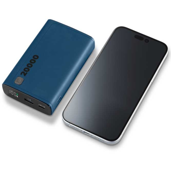 Power Bank 20000 mAh Cellularline PBDISPL01PD20000B (20 W) Blue  photo 5