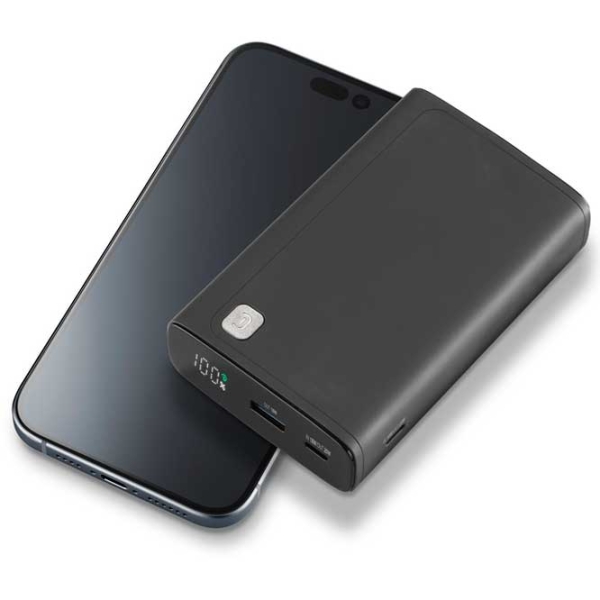 Power Bank 20000 mAh Cellularline PBDISPL01PD20000K (20 W) Black  photo 4