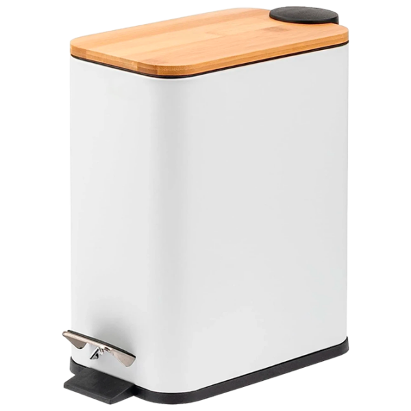 Coș de gunoi Sepio 9018 White Inox, 6 l photo 1