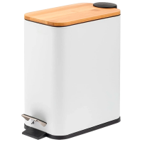 Coș de gunoi Sepio 9018 White Inox, 6 l