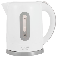 Электрочайник Adler AD-1234 Белый 2200 Вт, 1.7л, Внутреннее покрытие: Пластик