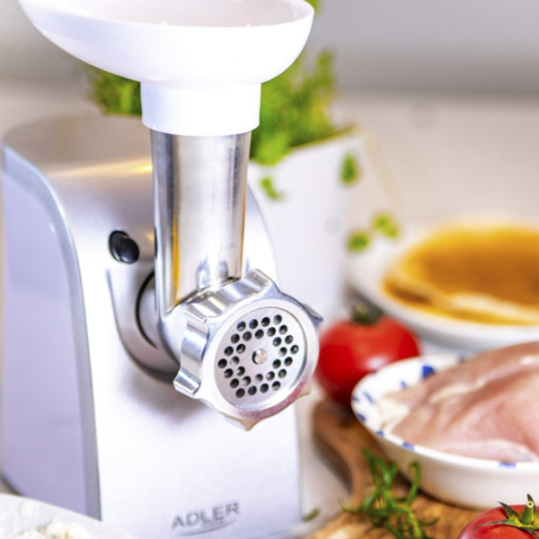 Мясорубка Adler AD-4808 Нержавеющая сталь 350 Вт/1500 Вт, 1.7 кг/мин photo 4
