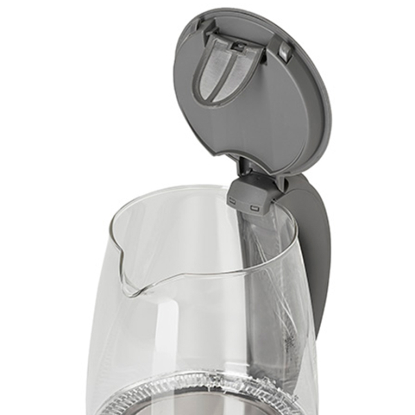 Ceainic electric Adler AD-1286 Gray 2200 W, 2 l, Material interior: Sticlă photo 4