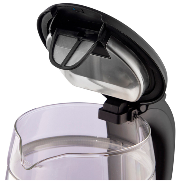Ceainic electric Gorenje K17GDW Black 2200 W, 1.7 l, Material interior: Sticlă photo 4