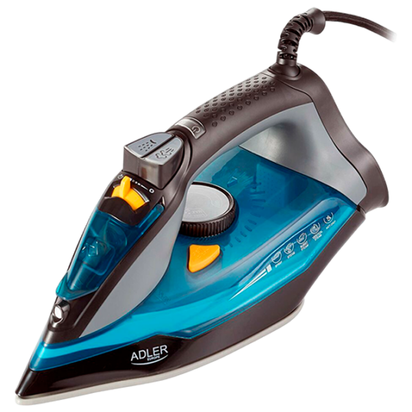 Fier de călcat Adler AD-5032 Blue 2400 W, 80 g/min, 0.35 l, Ceramică photo 1