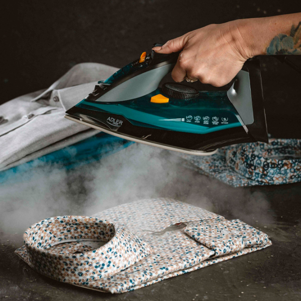 Fier de călcat Adler AD-5032 Blue 2400 W, 80 g/min, 0.35 l, Ceramică photo 5