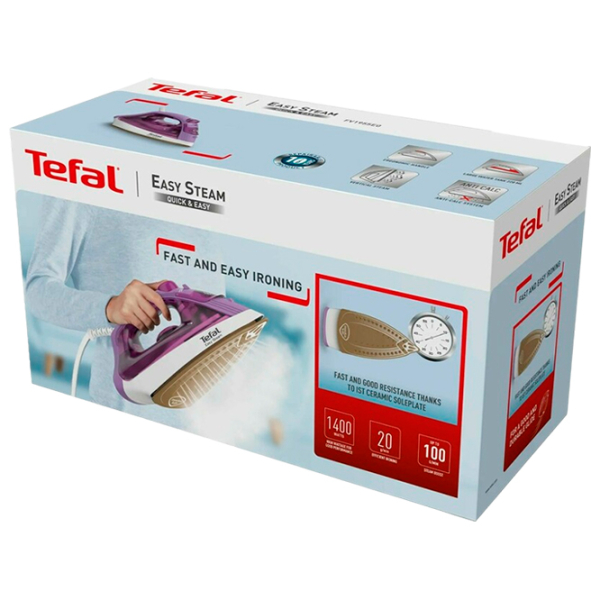 Fier de călcat Tefal FV1955E0 Purple 1200 W, 25 g/min, 0.22 l, Ceramică photo 5