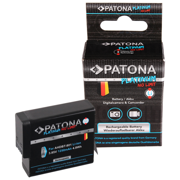 Acumulator pentru GoPro Patona Li-Ion 1250 mAh (1)  photo 1
