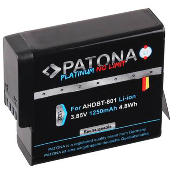 Acumulator pentru GoPro Patona Li-Ion 1250 mAh (1)  photo 2