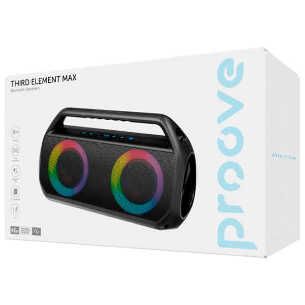 Boxă portabilă Proove Third Element Black 40 W photo 2