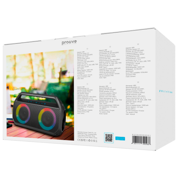 Boxă portabilă Proove Third Element Black 40 W photo 3