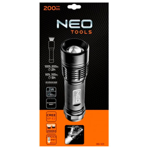Фонарик NEO Tools 99-101 Черный  photo 4