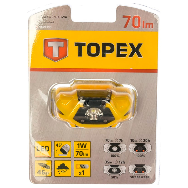 Lanternă Topex 94W390 Yellow  photo 4
