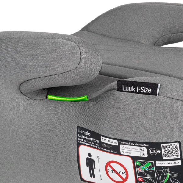 Scaun auto Lionelo Luuk I-Size 5903771708173 Gray 6 ani - 12 ani, 36 kg photo 4