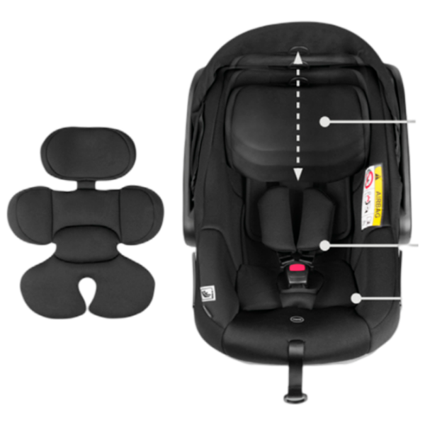 Scaun auto Hauck Drive N Care Set 4007923614341 Black 0 luni - 3 ani, 18 kg photo 4