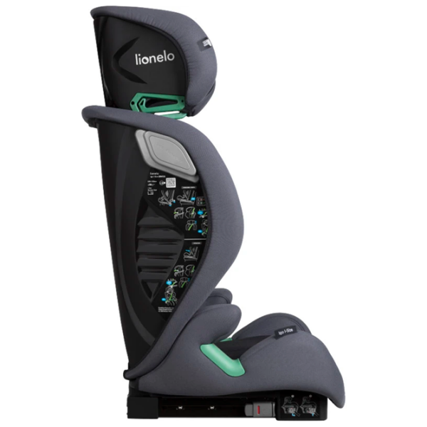 Scaun auto Lionelo Igo 5903771706797 Gray 3 ani - 12 ani, 36 kg photo 4