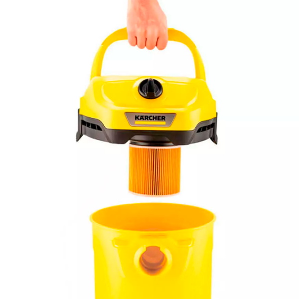 Aspirator cu spălare KARCHER WD 3 V-17/4/20 + Filtru 2.863-314.0 Yellow 1000 W, Uscată, umedă, Sac/17 l photo 6