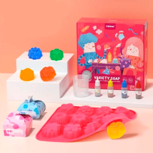 Set de creație Mideer Discovery Variety Soap 10566 Pink Pentru copii, 6+ photo 7
