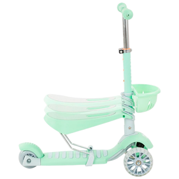 Trotinetă pentru copii cu trei roți Kikka Boo Bon Bon 3 in 1 (3801006010959) Mint 3 ani, 50 kg, Din plastic cu silicon photo 5