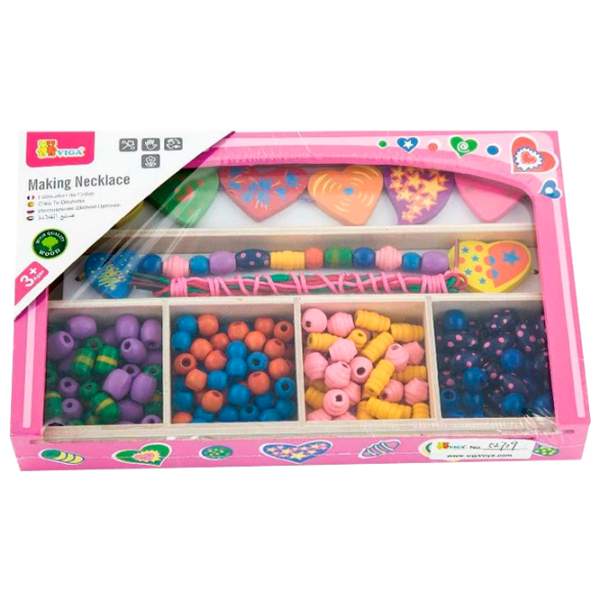 Креативный набор VIGA Making Necklace 52729 9847 Розовый Для детей, 3+ photo 1