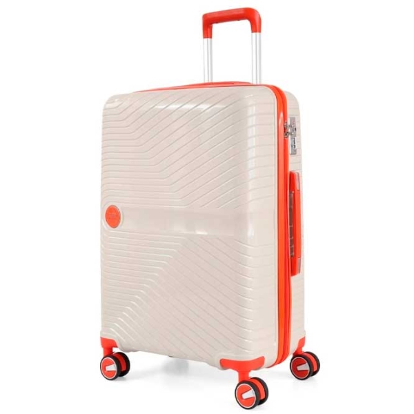 Valiză CCS 5239 White Orange 105l   photo 2