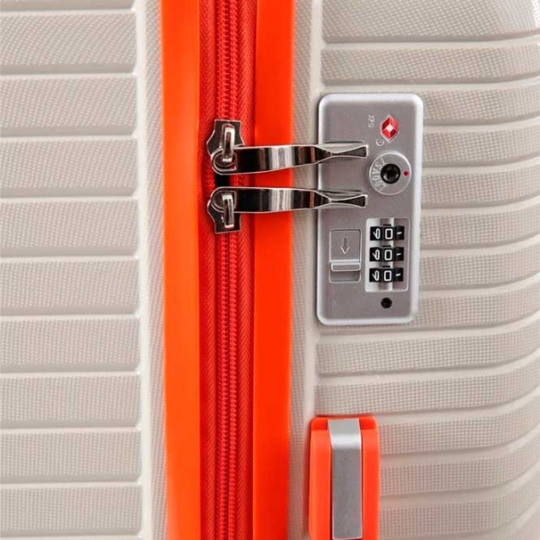 Valiză CCS 5239 White Orange 105l   photo 6