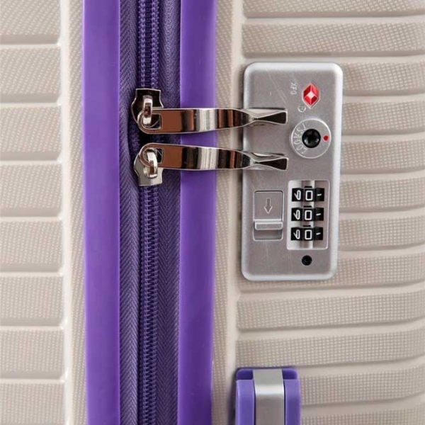 Valiză CCS 5239 White Purple 105l   photo 5