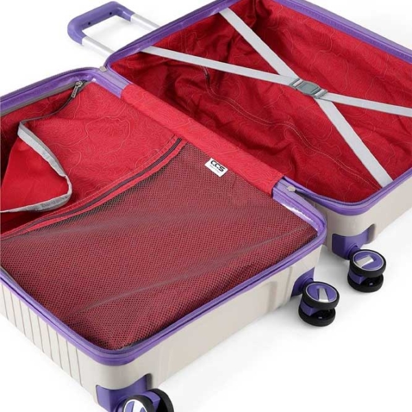 Valiză CCS 5239 White Purple 62 l   photo 5