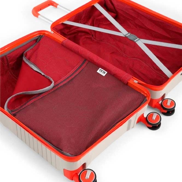 Valiză CCS 5239 White Orange 45l   photo 5