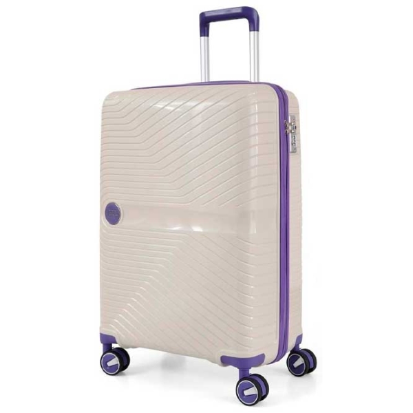 Valiză CCS 5239 White Purple 45l   photo 2