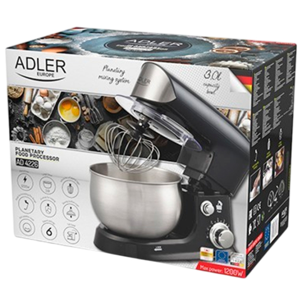 Mașină de bucătărie Adler AD-4226 Black 1200 W, Mecanic, Numărul de viteze: 6 photo 11