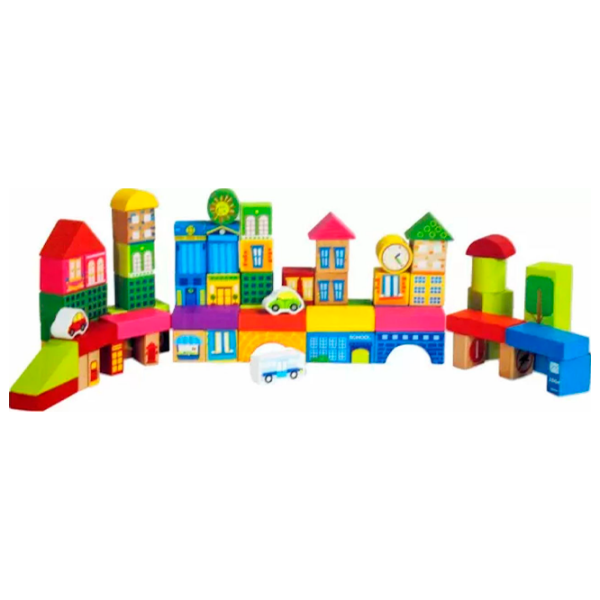 Constructor Wooden Toys CCTV Multicolor Numărul de piese 72, 3+ photo 3