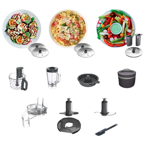 Кухонный комбайн Kenwood FDP 65.820SI Серебряный 1000 Вт, Механическое, Количество скоростей: 2 photo 7