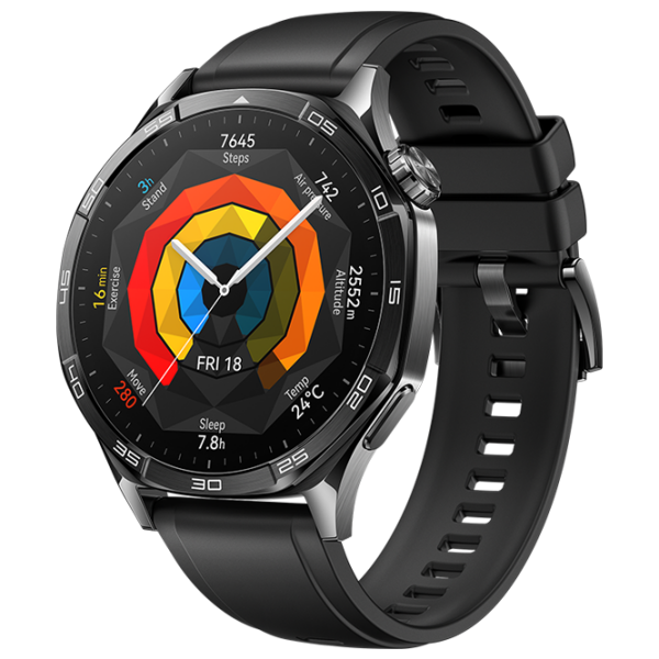 Ceas inteligent Huawei Watch GT 5 Black 1.43" | 46 mm | Oțel inoxidabil/Fluoroelastomer
| VLI-B19 photo 1