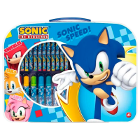 Креативный набор As Kids Sonic the Hedgehog Art Case 5203068662318 Разноцветный Для детей, 3+