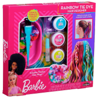 Креативный набор Cra-Z-Art Rainbow Tie-Dye Hair Designer Barbie 884920340503 Розовый Для девочек, 8+