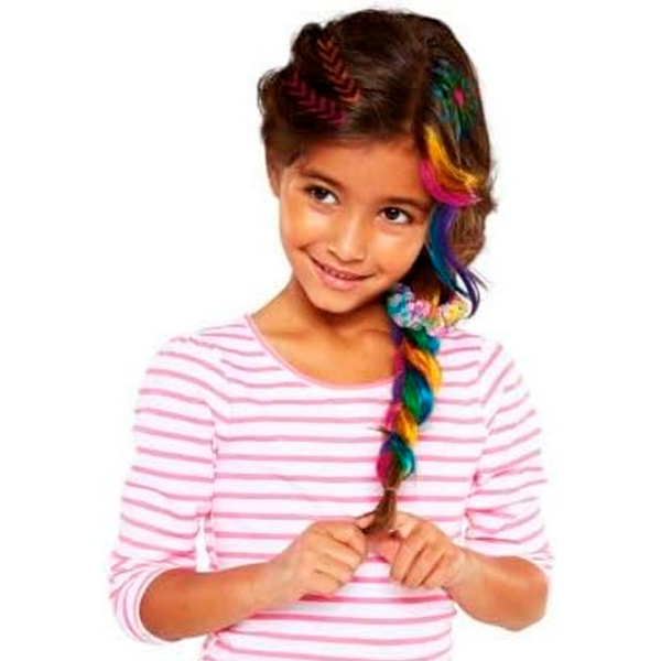 Креативный набор Cra-Z-Art Rainbow Tie-Dye Hair Designer Barbie 884920340503 Розовый Для девочек, 8+ photo 3