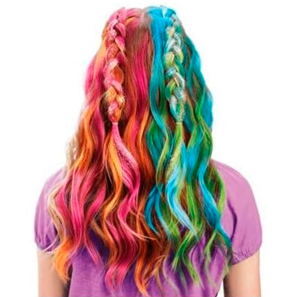 Креативный набор Cra-Z-Art Rainbow Tie-Dye Hair Designer Barbie 884920340503 Розовый Для девочек, 8+ photo 4