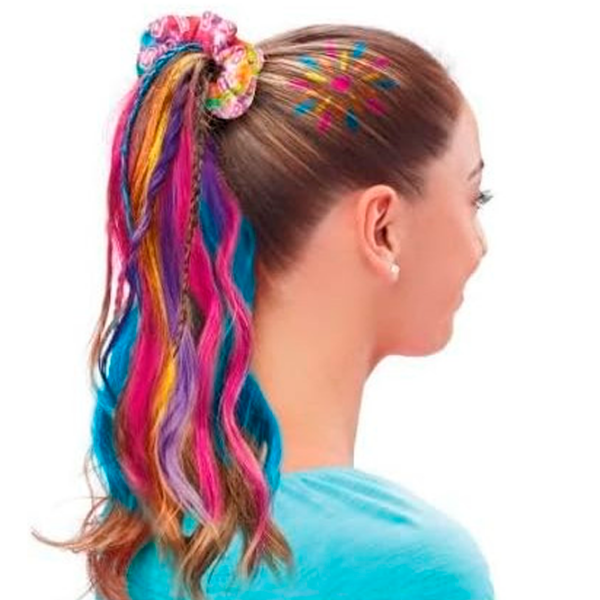 Креативный набор Cra-Z-Art Rainbow Tie-Dye Hair Designer Barbie 884920340503 Розовый Для девочек, 8+ photo 5