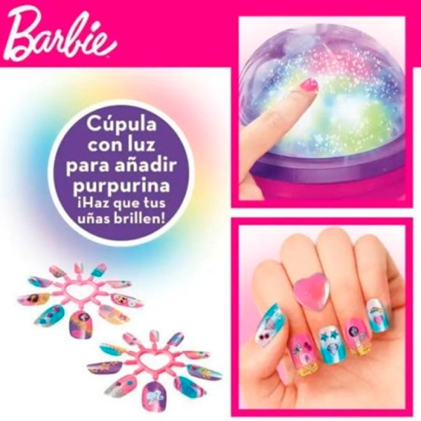 Креативный набор Cra-Z-Art Glitter & Shine Nail Studio Barbie 884920340527 Розовый Для девочек, 8+ photo 3